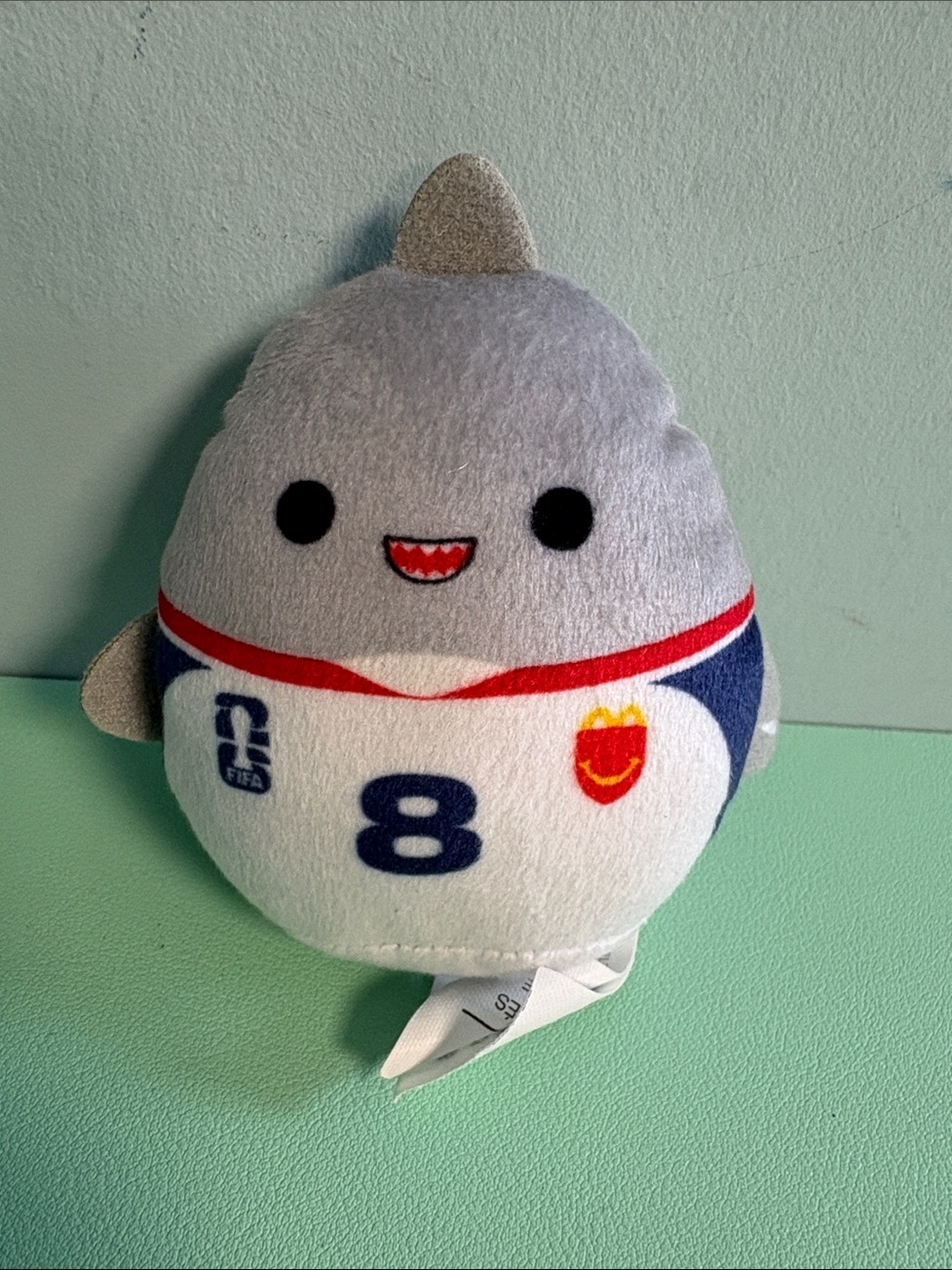 McDonald’s Happy Meal Squishmallows Soccer Gordon Shark Plush Stuffed Animal Toy